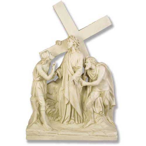 Jesus Is Given The Cross Station # 2 Stations of the Cross Statue Via ...