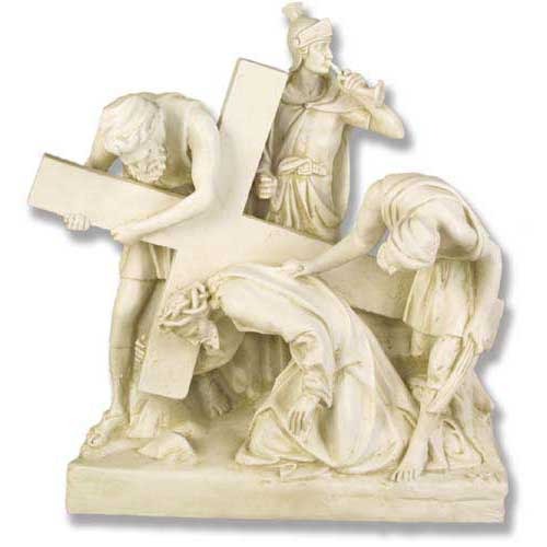Jesus Falls The 1St Time Station # 3 Stations of the Cross Statue Via ...