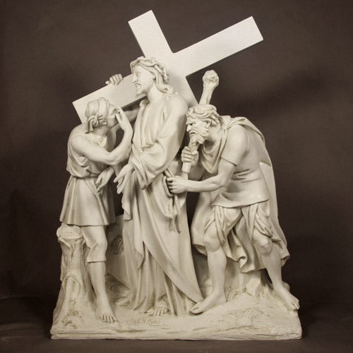 Jesus Is Given The Cross Station 2 Stations of the Cross Statue Via Cr ...